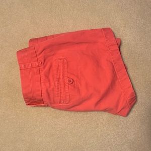 Women’s coral JCrew Chino shorts
